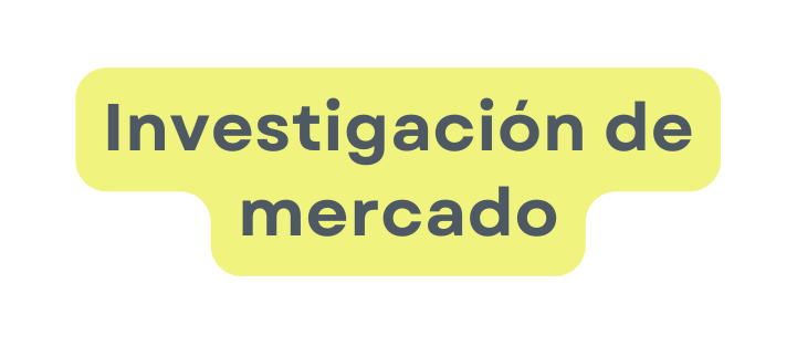 Investigación de mercado