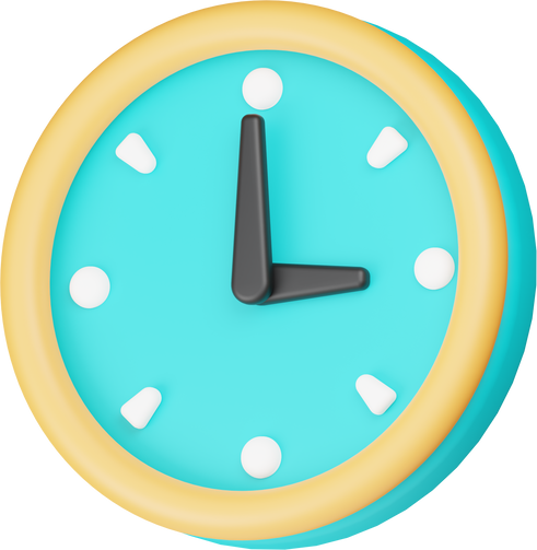 Clock 3D Icon